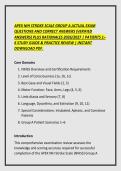 APEX NIH STROKE SCALE GROUP A ACTUAL EXAM &NewLine;QUESTIONS AND CORRECT ANSWERS &lpar;VERIFIED &NewLine;ANSWERS&rpar; PLUS RATIONALES 2026&sol;2027 &vert; PATIENTS 1&NewLine;6 STUDY GUIDE & PRACTICE REVIEW &vert; INSTANT &NewLine;DOWNLOAD PDF&period;