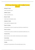 C723 Exam Questions with Verified Correct&NewLine;Answers