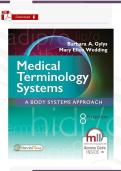 Test Bank &ndash; Medical Terminology Systems 8th Ed&period; &lpar;Gylys & Wedding&rpar; &vert; Verified PDF &vert; 15 Chapters Complete