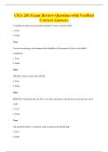 CEA 201 Exam Review Question with Verified&NewLine;Correct Answers