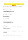C808 Exam Questions with Verified Correct&NewLine;Answers