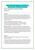 NR 511 Differential Diagnosis and Primary Care &NewLine;Practicum Final &ndash; Chamberlain University 