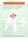 Test Bank  Foundations of Mental Health Care 8th &NewLine;Edition Morrison Valfre &vert; 9780323810296 &vert; All &NewLine;Chapters with Answers and Rationals &NewLine; 