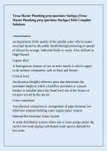 Texas Master Plumbing prep questions&plus;fuel&sol;gas &lpar;Texas Master Plumbing prep questions&plus;fuel&sol;gas&rpar; With Complete Solutions