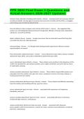 PPE 3003 Final Exam 2 Questions and Actual Answers 2026-2027 Updated&period;
