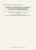 Barkley 3P Comprehensive Examination&NewLine;&vert; Barkley & Associates&comma; Inc&period;&NewLine;&vert; Academic Year 2026&sol;2027&NewLine;&vert; Comprehensive Certification Examination&NewLine;&vert; 100 Verified Questions and Correct Answer Rationales