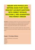 Inquiry Into Physics &ndash; Comprehensive Physics Questions and Answers&comma; Fundamental Concepts&comma; Problem-Solving Practice & Complete Exam Study Guide