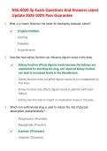 NSG 6020 3P Exam Questions and Answers 2026 &vert; Latest Update &vert; Nursing Exam Prep