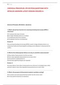 CHEMICAL PRINCIPLES&comma; 9TH EDITION QUESTIONS WITH &NewLine;DETAILED ANSWERS LATEST VERSION GRADED A&plus;