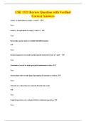 CSE 1321 Review Question with Verified&NewLine;Correct Answers