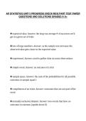 AP STATISTICS UNIT 5 PROGRESS CHECK MCQ PART TEST PAPER&NewLine;QUESTIONS AND SOLUTIONS GRADED A A&plus;