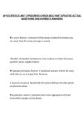 AP STATISTICS UNIT 5 PROGRESS CHECK MCQ PART UPDATED ACTUAL&NewLine;QUESTIONS AND CORRECT ANSWERS