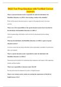 D622 Test Prep Question with Verified Correct&NewLine;Answers