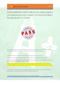 ATI RN COMMUNITY HEALTH CMS ACTUAL EXAM 2026&sol;2027 &NewLine;&vert; 100 Questions & Correct Answers &vert; Proctored Test Bank &vert; &NewLine;Pass Guaranteed - A&plus; Graded &NewLine; 