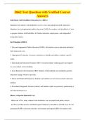 D662 Test Question with Verified Correct&NewLine;Answers