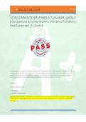 ATI RN COMMUNITY HEALTH CMS ACTUAL EXAM 2026&sol;2027 &NewLine;&vert; 100 Questions & Correct Answers &vert; Proctored Test Bank &vert; &NewLine;Pass Guaranteed - A&plus; Graded 