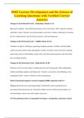 D665 Learner Development and the Science of&NewLine;Learning Questions with Verified Correct&NewLine;Answers