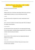 D665 OA Practice Questions with Verified&NewLine;Correct Answers