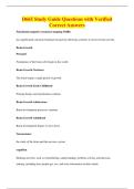 D665 Study Guide Questions with Verified&NewLine;Correct Answers