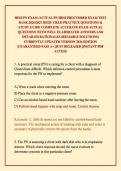 HESI PN EXAM &sol;ACTUAL PN HESI PROCTORED EXAM TEST BANK 2026&sol;2027 HIGH YIELD PRACTICE QUESTIONS & STUDY GUIDE COMPLETE ACCURATE EXAM ACTUAL QUESTIONS WITH WELL ELABORATED ANSWERS AND DETAILED RATIONALES &lpar;RELIABLE SOLUTIONS&rpar; CURRENTLY UPDATED VERSION 2026 ED