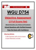 D754 Objective Assessment &ndash; Special Education Law &ndash; &lpar;2026&rpar; Actual Questions and Answers &lpar;WGU&rpar; Pass the OA