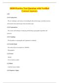 D830 Practice Test Question with Verified&NewLine;Correct Answers