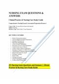 ATI Nursing Exam Questions and Answers &vert; Clinical Practice & Nursing Care Study Guide
