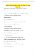 D830 Test Question with Verified Correct&NewLine;Answers