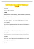 D665 Test Questions with Verified Correct&NewLine;Answers