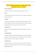 WGU D196 Exam Review Questions with&NewLine;Verified Correct Answers