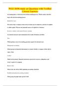WGU D196 study set Questions with Verified&NewLine;Correct Answers