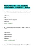 MN576 FINAL TEST BANK QUESTIONS&NewLine;WITH VERIFIED ANSWERS FULL REVIEW