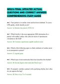 MN576 FINAL UPDATED ACTUAL&NewLine;QUESTIONS AND CORRECT ANSWERS&NewLine;COMPREHENSIVE STUDY GUIDE