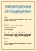 HCCA CHC&sol;CHPC COMPLIANCE EXAM &sol;NEWEST HCCA CHC&sol;CHPC COMPLIANCE EXAM ACTUAL 2026&sol;2027 HIGH YIELD PRACTICE QUESTIONS AND STUDY GUIDE COMPLETE ACCURATE EXAM ACTUAL QUESTIONS AND CORRECT VERIFIED ANSWERS WITH DETAILED RATIONALES &lpar;100&percnt; CORRECT VERIFIED SOLUTIO