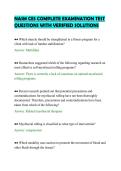 NASM CES COMPLETE EXAMINATION TEST&NewLine;QUESTIONS WITH VERIFIED SOLUTIONS
