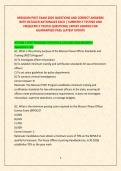 A PACKAGE DEAL FOR MISSOURI EXAM VERSIONS &vert;QUESTIONS AND CORRECT ANSWERS WITH DETAILED RATIONALES&vert; LATEST UPDATE