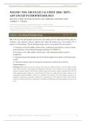 NSG 530 Exam 3 2026&sol;2027 &vert; Wilkes Advanced Pathophysiology &vert; Verified Q&A &vert; Pass Guaranteed &ndash; A&plus;&NewLine;&NewLine;