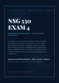 NSG 530 Exam 4 2026&sol;2027 &vert; Wilkes Advanced Pathophysiology &vert; Verified Q&A &vert; Grade A &vert; Pass Guaranteed&NewLine;&NewLine;