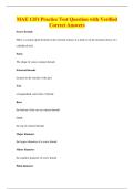 MAE 1351 Practice Test Question with Verified&NewLine;Correct Answers
