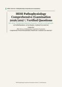 HESI Pathophysiology &vert; HESI &sol; Elsevier &vert; Academic Year 2026&sol;2027 &vert; Comprehensive Examination Package &vert; Verified Questions and Correct Answer Rationales