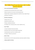 MGT 8803 Final Exam Question with Verified&NewLine;Correct Answers