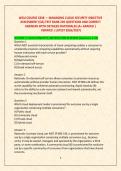 WGU COURSE C838 &mdash; MANAGING CLOUD SECURITY OBJECTIVE &NewLine;ASSESSMENT &lpar;OA&rpar; TEST BANK 250 QUESTIONS AND CORRECT &NewLine;ANSWERS WITH DETAILED RATIONALES &lpar;A&plus; GRADED &vert;  VERIFIED &vert; LATEST 2026&sol;2027&rpar; 