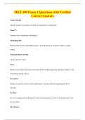 MKT 100 Exam 1 Questions with Verified&NewLine;Correct Answers