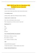 MKT 100 Exam Review Questions with&NewLine;Verified Correct Answers