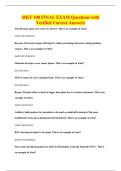 MKT 100 FINAL EXAM Questions with&NewLine;Verified Correct Answers