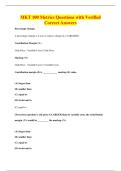 MKT 100 Metrics Questions with Verified&NewLine;Correct Answers