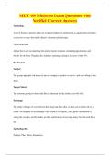 MKT 100 Midterm Exam Questions with&NewLine;Verified Correct Answers