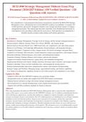 BUSI 4940 STRATEGIC MANAGEMENT MIDTERM EXAM QUESTIONS AND CORRECT ANSWERS WITH RATIONALES 2026&vert; INSTANT DOWNLOAD