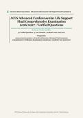 ACLS Advanced Cardiovascular Life Support&NewLine;&vert; American Heart Association&NewLine;&vert; Academic Year 2026&sol;2027&NewLine;&vert; Final Comprehensive Certification Examination&NewLine;&vert; 50 Verified Questions and Correct Answer Rationales