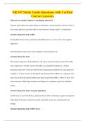 NR 547 Study Guide Questions with Verified&NewLine;Correct Answers